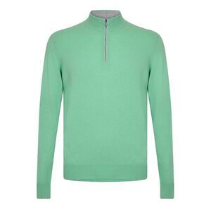 Callaway Mens Zip Neck Sweater Top / Mantis